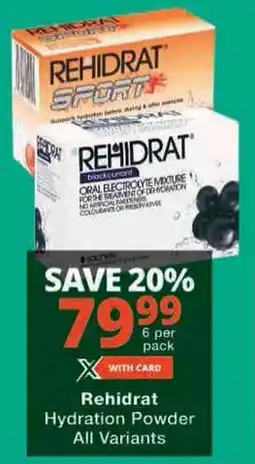 Checkers Rehidrat Hydration Powder All Variants offer