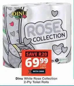 Checkers Dinu White Rose Collection 2-Ply Toilet Rolls offer