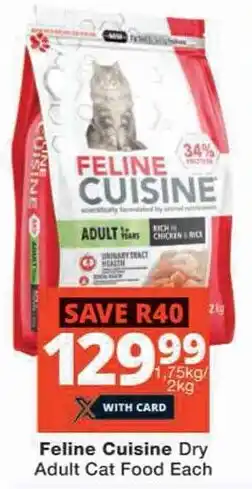 Feline Cuisine Dry Adult Cat Food Each