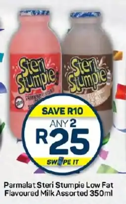 Pick n Pay Hypermarket Parmalat Steri Stumpie Low Fat Flavoured Milk Assorted 350ml offer