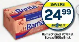 Pick n Pay Hypermarket Rama Original 70% Fat Spread 500g Brick offer