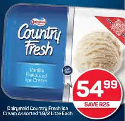 Pick n Pay Hypermarket Dairymaid Country Fresh Ice Cream Assorted 1.8/2 Litre Each offer