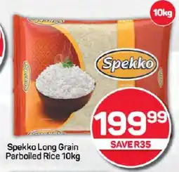 Pick n Pay Hypermarket Spekko Long Grain Parboiled Rice 10kg offer