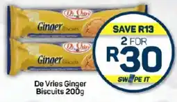 Pick n Pay Hypermarket De Vries Ginger Biscuits 200g offer