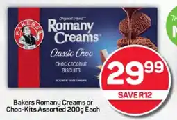 Pick n Pay Hypermarket Bakers Romany Creams or Choc-Kits Assorted 200g Each offer