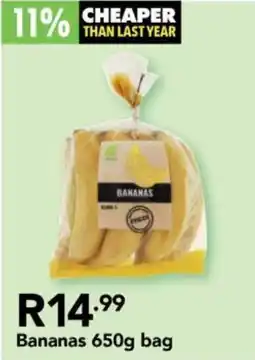 Shoprite Bananas 650g bag offer