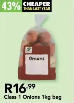 Shoprite Class 1 Onions 1kg bag offer