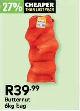 Shoprite Butternut 6kg bag offer