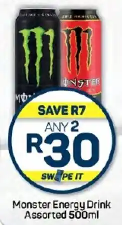 Pick n Pay Hypermarket Monster Energy Drink Assorted 500ml offer