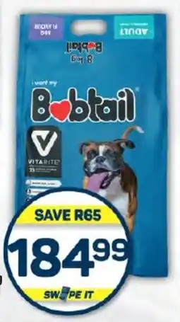 Pick n Pay Hypermarket Bobtail Dry Dog Food Assorted 5.5-9kg Each offer