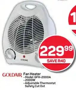 Pick n Pay Hypermarket GOLDAIR Fan Heater offer