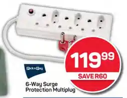 6-Way Surge Protection Multiplug