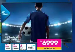 Game SAMSUNG 50" Crystal UHD 4K TV (CU7000) offer