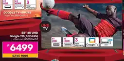 Game TCL 58" UHD 4K Google TV (58P635) offer