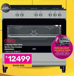 Game DEFY 5 Burner New York Series Gas Cooker (DGS902) offer