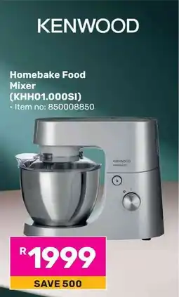 Game KENWOOD Homebake Food Mixer (KHH01.000SI) offer