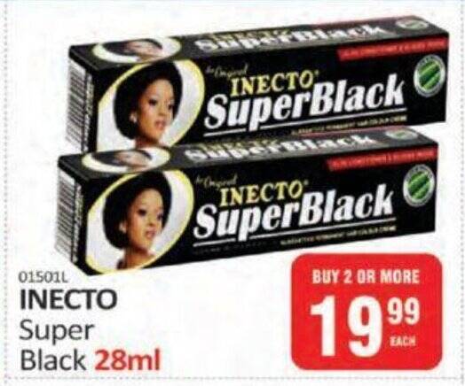 INECTO Super Black 28ml offer at KitKat Cash and Carry