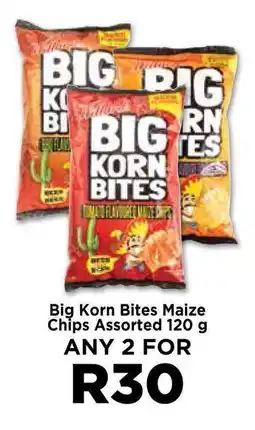 Food Lover's Market Big Korn Bites Maize Chips Assorted 120g offer