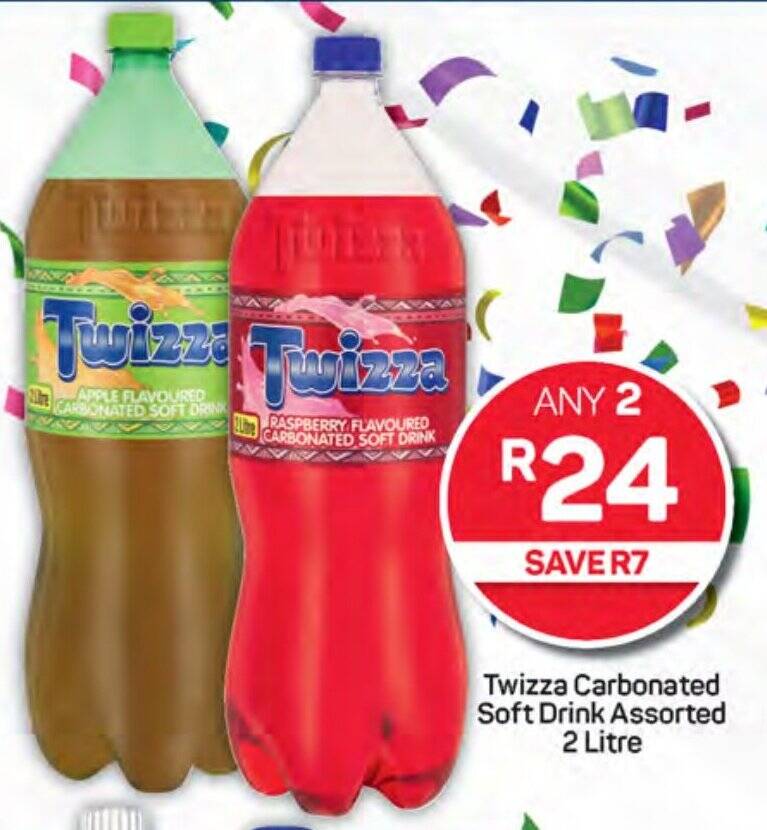 Twizza Carbonated Soft Drink Assorted 2 Litre offer at Pick n Pay ...