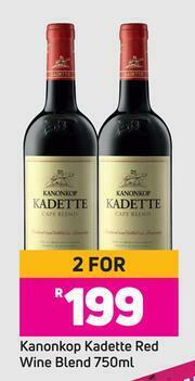 Game Kanonkop Kadette Red Wine Blend-For 2 x 750ml offer