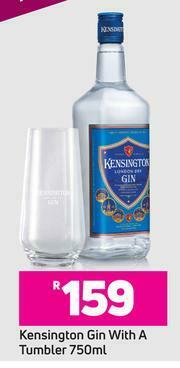 Game Kensington Gin 750ml With A Tumbler offer