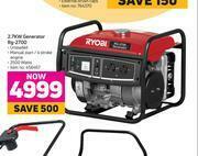 Game Ryobi 2.7KW Generator RG-2700 offer