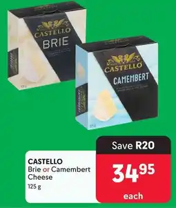Makro CASTELLO Brie or Camembert Cheese 125g offer