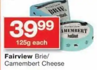 Checkers Hyper Fairview Brie/ Camembert Cheese offer