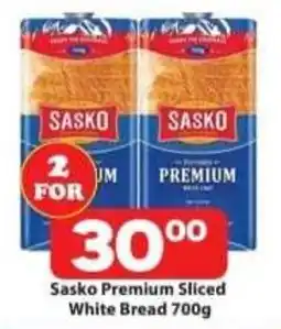 Check Save Sasko Premium Sliced White Bread 700g offer