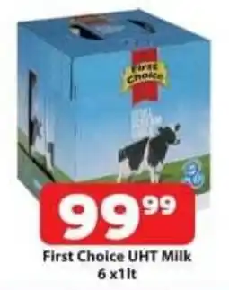 Check Save First Choice UHT Milk 6x1lt offer