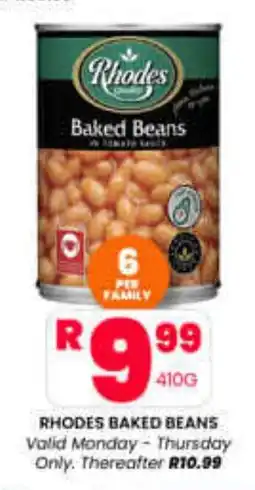 Take 'n Pay RHODES BAKED BEANS offer