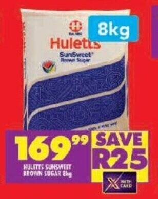 HULETTS SUNSWEET BROWN SUGAR 8kg offer at Shoprite