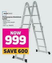 Game Mainstays Multipurpose Aluminium Ladder offer