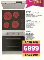 Game Whirlpool 60cm Cooker Hood Metalic WSLT65F AS X-For Both offer