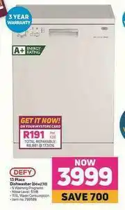 Game Defy 13 Place Dishwasher Ddw230 offer