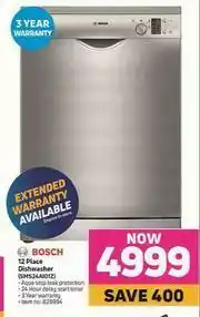 Game Bosch 12 Place Dishwasher SMS24AIDIZ offer