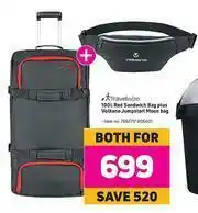 Game Travelwize 100L Red Sandwich Bag Plus Volkano Jumpstart Moon Bag-For Both offer