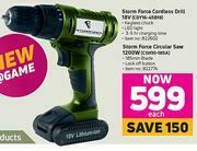 Storm Force Cordless Drill 18V CDY16-45B18