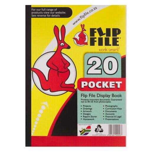 Flip File Display Book A4 20 Pocket offer at Pick n Pay Liquor