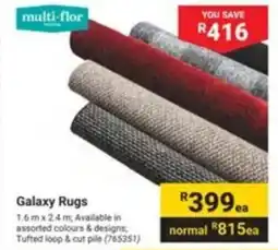 Builders Warehouse Galaxy Rugs offer