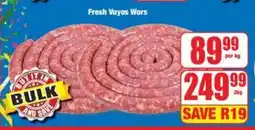 Boxer Fresh Vuyos Wors offer