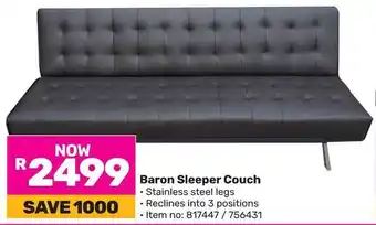 Game Baron Sleeper Couch offer