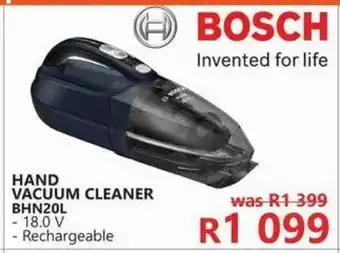 Tafelberg Furnishers Bosch - Hand Vacuum Cleaner BHN20L offer