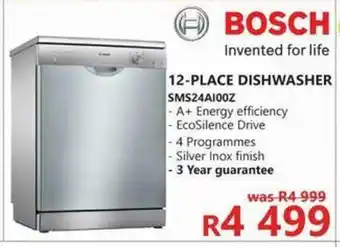 Tafelberg Furnishers Bosch - 12-Place Dishwasher - SMS24AI00Z offer