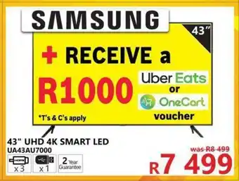 Tafelberg Furnishers Samsung - 43" UHD 4K Smart LED - UA43AU7000 offer