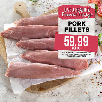 Food Lover's Market Pork Fillets per kg offer