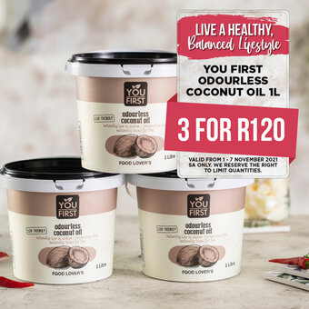 Food Lover's Market You First Odourless Coconut Oil 1L offer