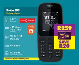 Shoprite Nokia 105 Feature phone offer
