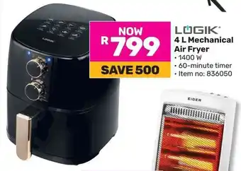 Game LOGIK 4 L Mechanical Air Fryer offer