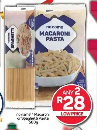 Pick n Pay Hypermarket no name Macaroni or Spaghetti Pasta 500g offer